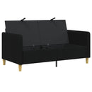 Sofa med opbevaring Sort 152 x 78 x 87 cm Polyester