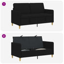 Sofa med opbevaring Sort 152 x 78 x 87 cm Polyester