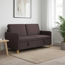 Sofa med opbevaring Mørk Brun 152 x 78 x 87 cm Polyester