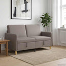 Sofa med opbevaring Gråbrun 152 x 78 x 87 cm Polyester