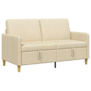 Sofa med opbevaring Cremefarvet 152 x 78 x 87 cm Polyester