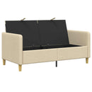 Sofa med opbevaring Cremefarvet 152 x 78 x 87 cm Polyester