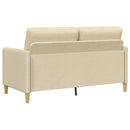 Sofa med opbevaring Cremefarvet 152 x 78 x 87 cm Polyester