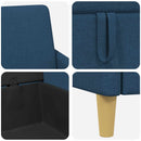 Sofa med opbevaring Blå 152 x 78 x 87 cm Polyester