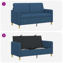 Sofa med opbevaring Blå 152 x 78 x 87 cm Polyester