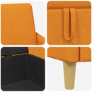 Sofa med opbevaring Mørk Gul 152 x 78 x 87 cm Polyester