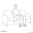 Sofa med opbevaring Mørk Gul 152 x 78 x 87 cm Polyester