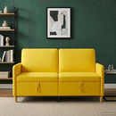 Sofa med opbevaring Lys Gul 152 x 78 x 87 cm Polyester