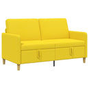Sofa med opbevaring Lys Gul 152 x 78 x 87 cm Polyester