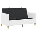 Sofa med opbevaring Hvid 152 x 78 x 87 cm Polyester