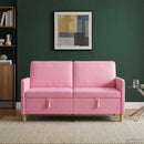 Sofa med opbevaring Lyserød 152 x 78 x 87 cm Polyester