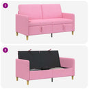 Sofa med opbevaring Lyserød 152 x 78 x 87 cm Polyester