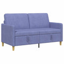 Sofa med opbevaring Jeans blå 152 x 78 x 87 cm Polyester