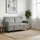 Sofa med opbevaring Lysegrå 152 x 78 x 87 cm Polyester