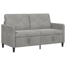 Sofa med opbevaring Lysegrå 152 x 78 x 87 cm Polyester
