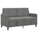 Sofa med opbevaring Mørkegrå 152 x 78 x 87 cm Polyester