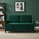 Sofa med opbevaring Mørkegrøn 152 x 78 x 87 cm Polyester