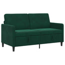 Sofa med opbevaring Mørkegrøn 152 x 78 x 87 cm Polyester