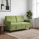 Sofa med opbevaring Lys grøn 152 x 78 x 87 cm Polyester