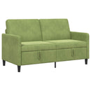 Sofa med opbevaring Lys grøn 152 x 78 x 87 cm Polyester
