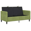 Sofa med opbevaring Lys grøn 152 x 78 x 87 cm Polyester
