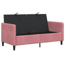 Sofa med opbevaring Lyserød 152 x 78 x 87 cm Polyester