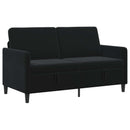Sofa med opbevaring Sort 152 x 78 x 87 cm Polyester