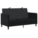 Sofa med opbevaring Sort 152 x 78 x 87 cm Polyester