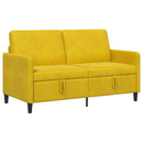 Sofa med opbevaring Gul 152 x 78 x 87 cm Polyester
