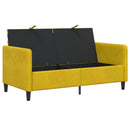 Sofa med opbevaring Gul 152 x 78 x 87 cm Polyester