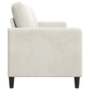 Sofa med opbevaring Cremefarvet 152 x 78 x 87 cm Polyester