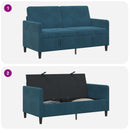 Sofa med opbevaring Blå 152 x 78 x 87 cm Polyester