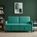 Sofa med opbevaring Turkis 152 x 78 x 87 cm Polyester