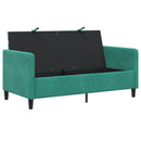 Sofa med opbevaring Turkis 152 x 78 x 87 cm Polyester