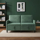 Sofa med opbevaring Havgrøn 152 x 78 x 87 cm Polyester
