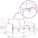 Sofa med opbevaring Havgrøn 152 x 78 x 87 cm Polyester
