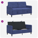 Sofa med opbevaring Politi blå 152 x 78 x 87 cm Polyester