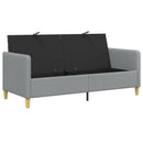 Sofa med opbevaring Lysegrå 172 x 78 x 87 cm Polyester