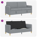 Sofa med opbevaring Lysegrå 172 x 78 x 87 cm Polyester