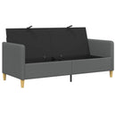 Sofa med opbevaring Mørkegrå 172 x 78 x 87 cm Polyester