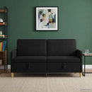 Sofa med opbevaring Sort 172 x 78 x 87 cm Polyester