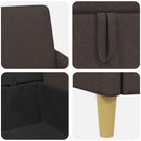 Sofa med opbevaring Mørk Brun 172 x 78 x 87 cm Polyester