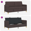 Sofa med opbevaring Mørk Brun 172 x 78 x 87 cm Polyester