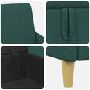 Sofa med opbevaring Mørkegrøn 172 x 78 x 87 cm Polyester