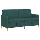 Sofa med opbevaring Mørkegrøn 172 x 78 x 87 cm Polyester