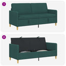 Sofa med opbevaring Mørkegrøn 172 x 78 x 87 cm Polyester