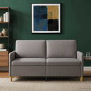 Sofa med opbevaring Gråbrun 172 x 78 x 87 cm Polyester