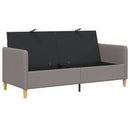 Sofa med opbevaring Gråbrun 172 x 78 x 87 cm Polyester