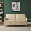 Sofa med opbevaring Cremefarvet 172 x 78 x 87 cm Polyester