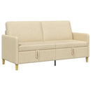 Sofa med opbevaring Cremefarvet 172 x 78 x 87 cm Polyester